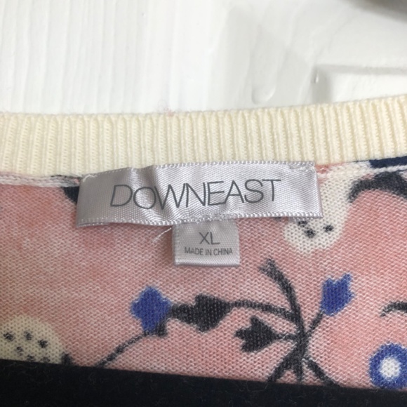 DownEast Bird Print Cardigan - Picture 3 of 4